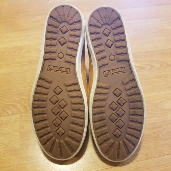 Timberland 9‎ Wheat High Top Sneaker Boots Leather Chunky Work Ortholite - Picture 3 of 10